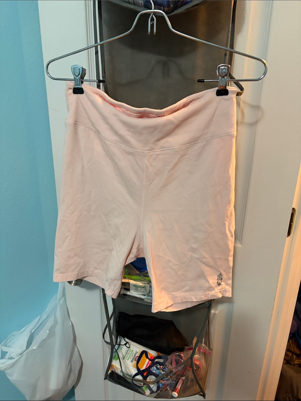 FP Movement by Free People Light Pink High-Rise Bike Shorts